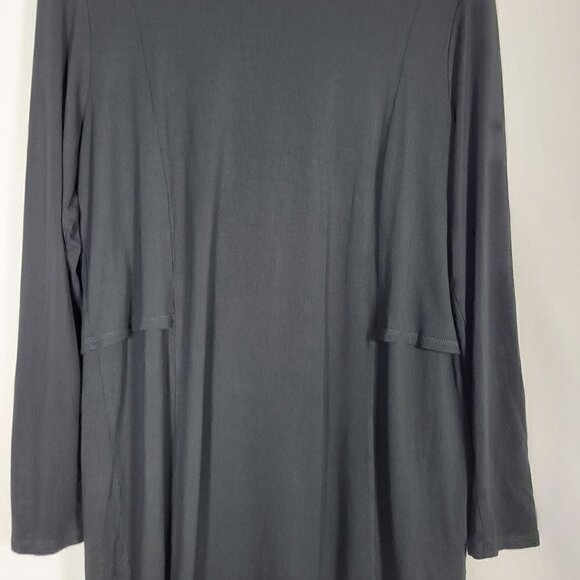 J. Jill Wearever Collection Women's Black Long Sleeve Modern Tunic Top Size M - Picture 4 of 15